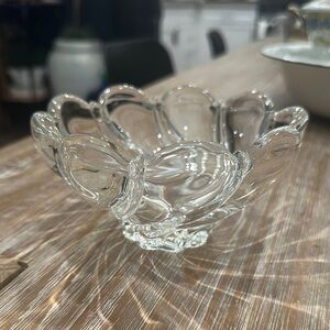 Vintage Mikasa Elegant Clear Glass Bowl
